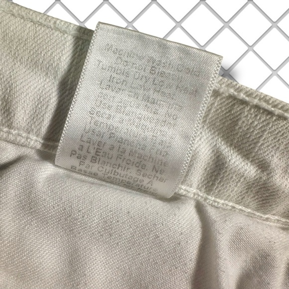 Current/Elliott ‘The Fling’ Slim Jeans in White “Slow & Steady Repair” Size 29 - Picture 8 of 14